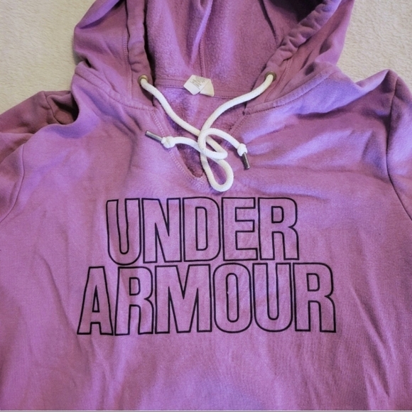 Under Armour Purple Loose Fit Hoodie Sz XS - Picture 2 of 3